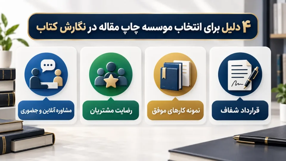 دلایل ثبت سفارش نوشتن کتاب